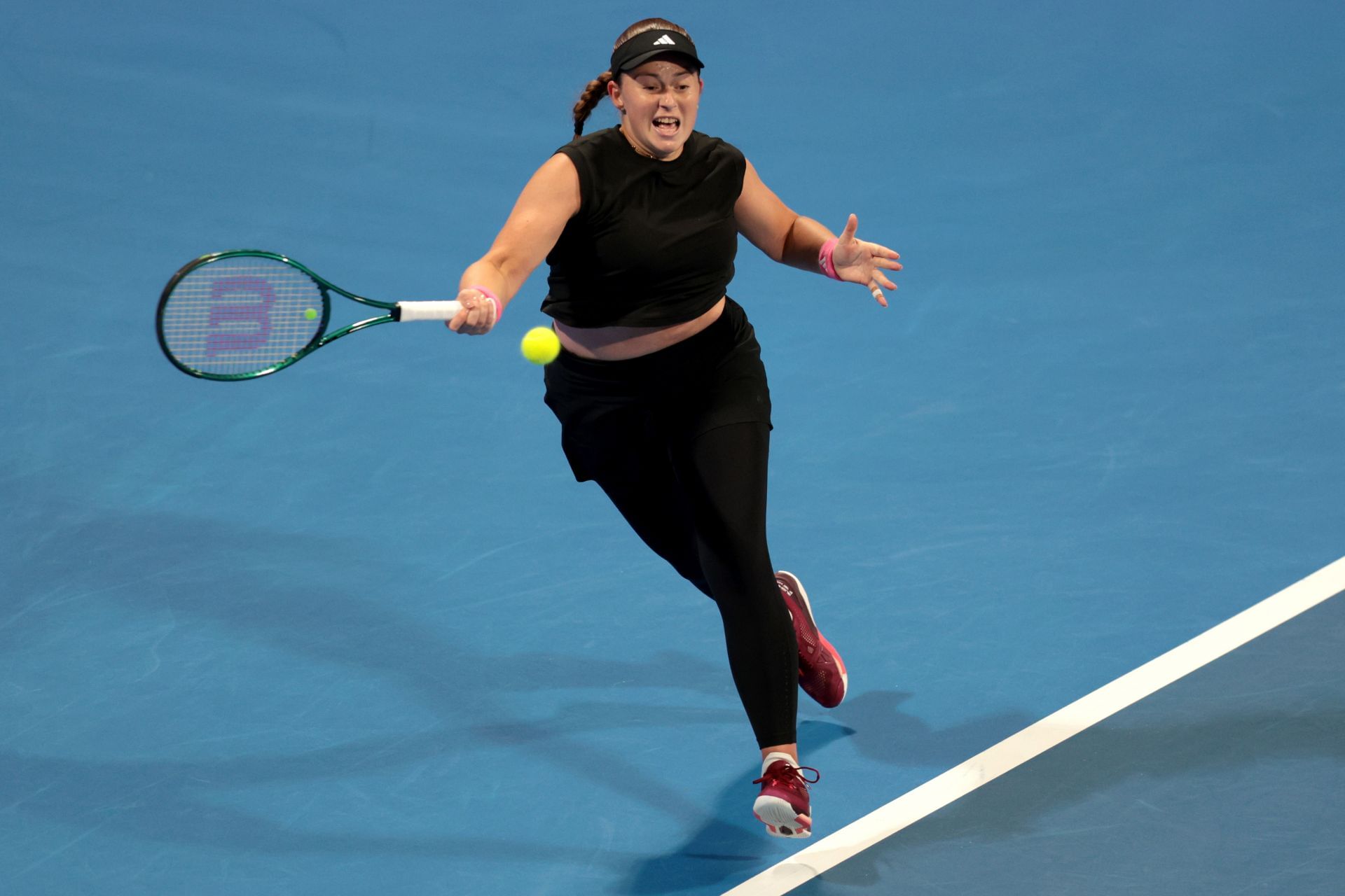 Jelena Ostapenko at the Qatar Open 2025. (Photo: Getty)