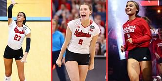 Nebraska Volleyball's Harper Murray, Maisie Boesiger, and other players react to Bergen Reilly's beach trip highlights