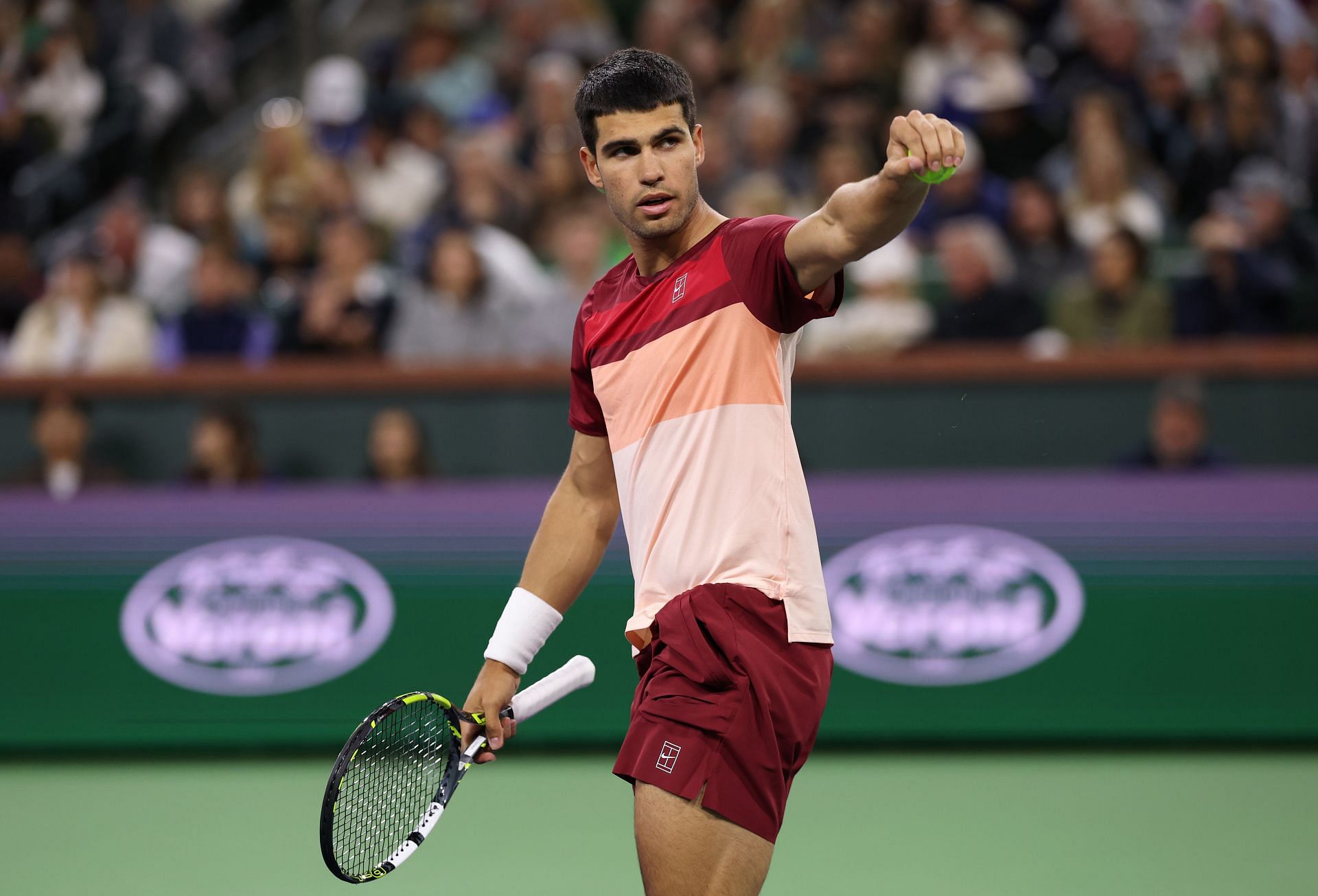 Carlos Alcaraz at the BNP Paribas Open 2025. (Photo: Getty)