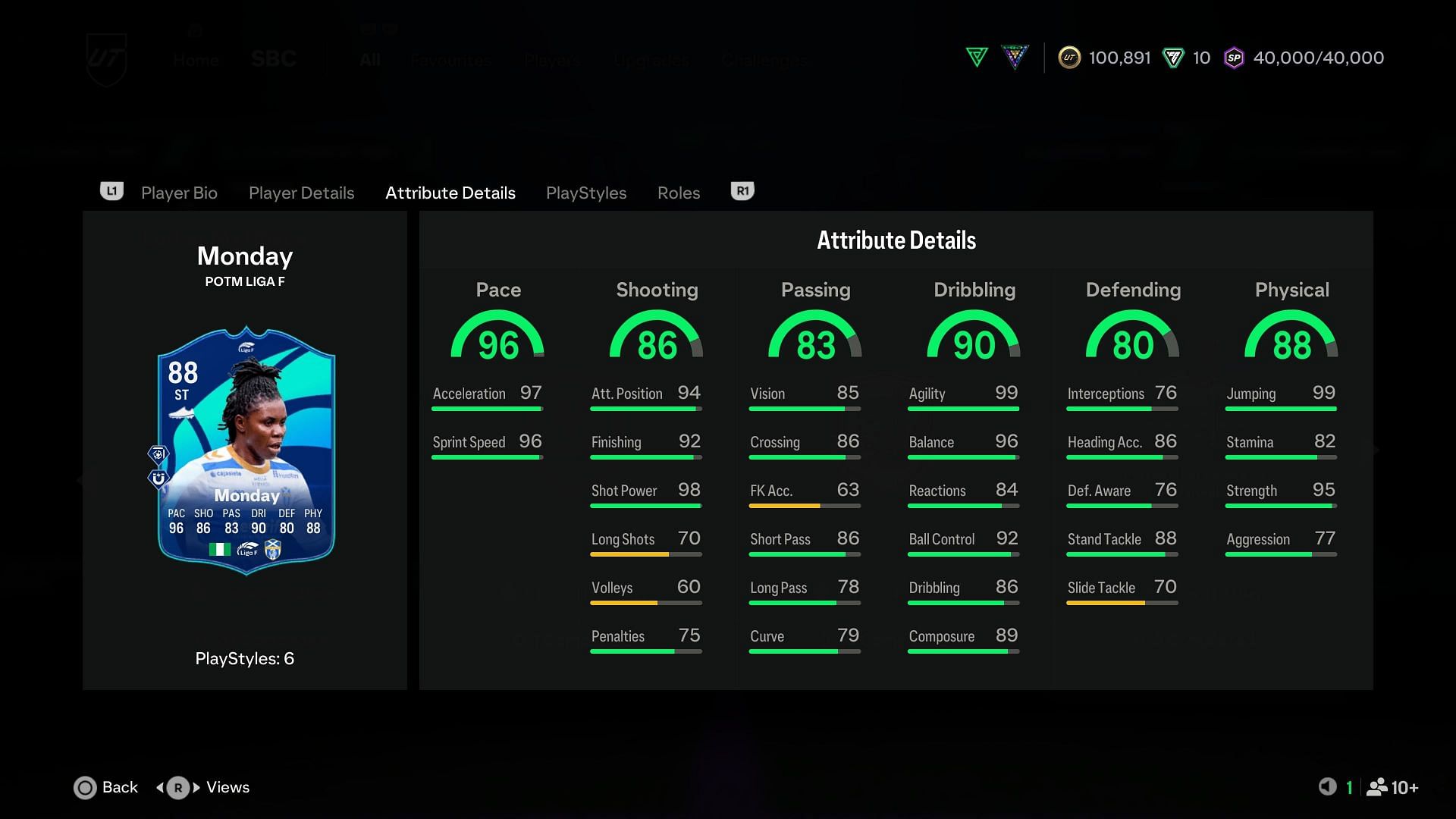 The card has amazing stats (Image via EA Sports)