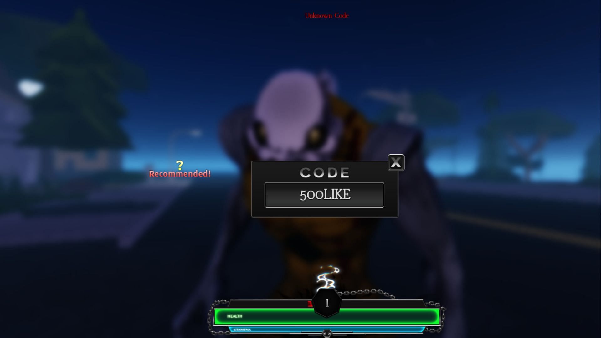 &quot;Unknown Code&quot; issue in Hollow Era (Image via Roblox)