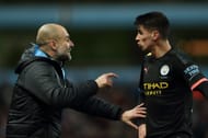 Pep Guardiola and Joao Cancelo (L to R) - Source: Getty