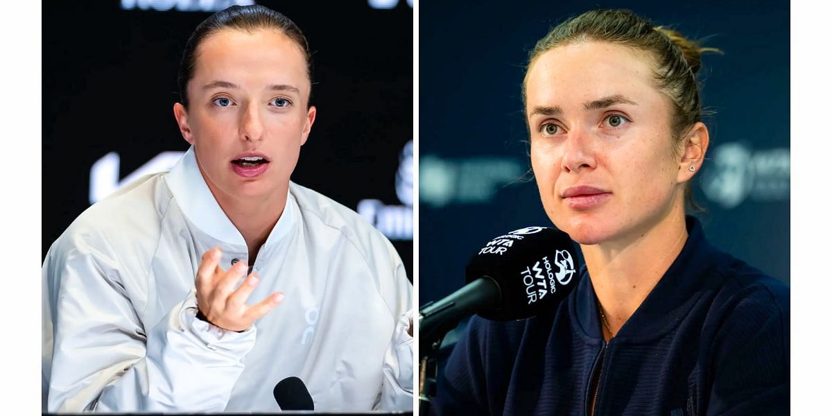 Iga Swiatek (L) and Elina Svitolina (R) (Image Source: Getty)