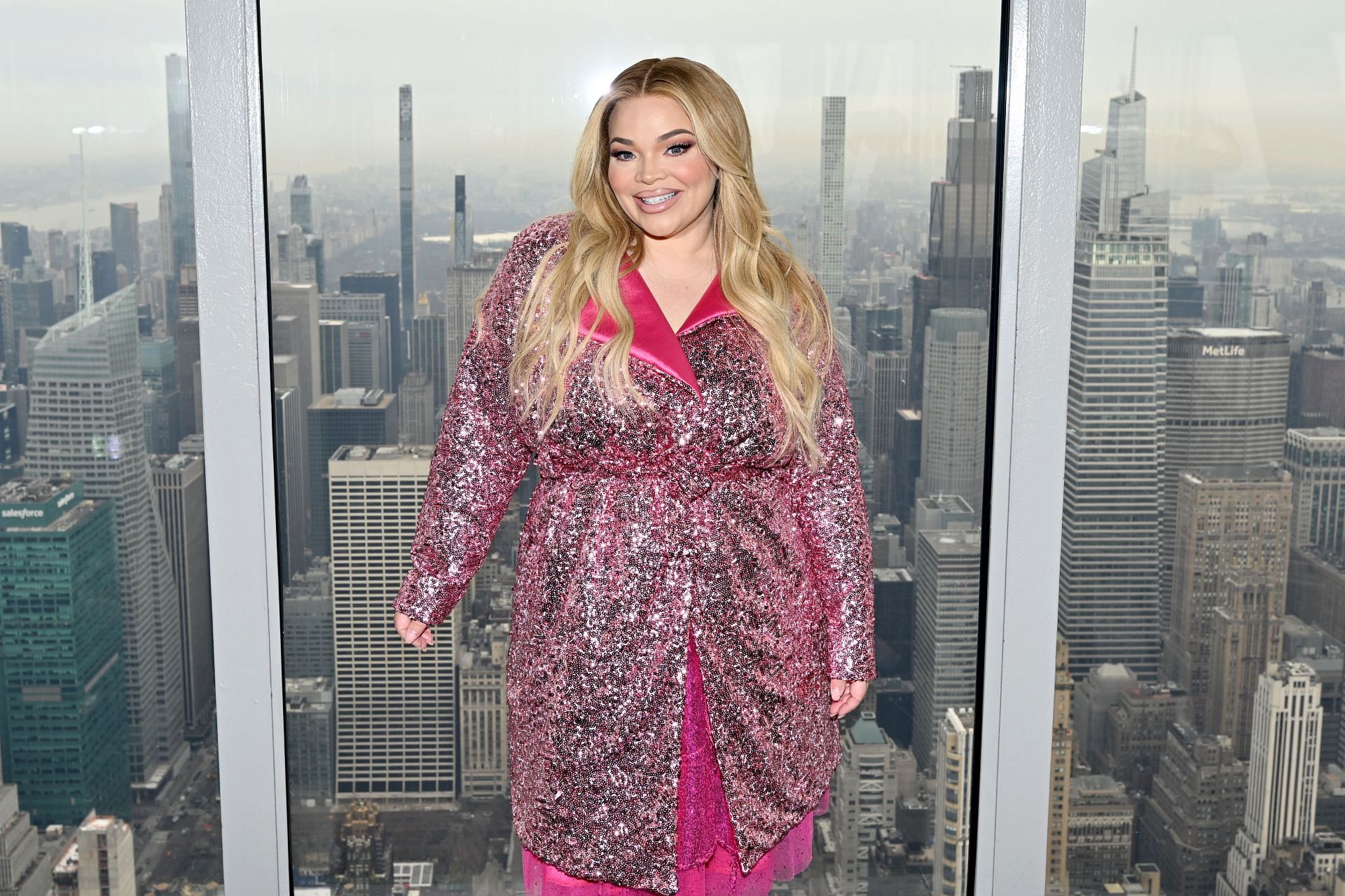 Trisha Paytas Lights the Empire State Building in Partnership with the Entertainment Community Fund in Celebration of Trisha Paytas