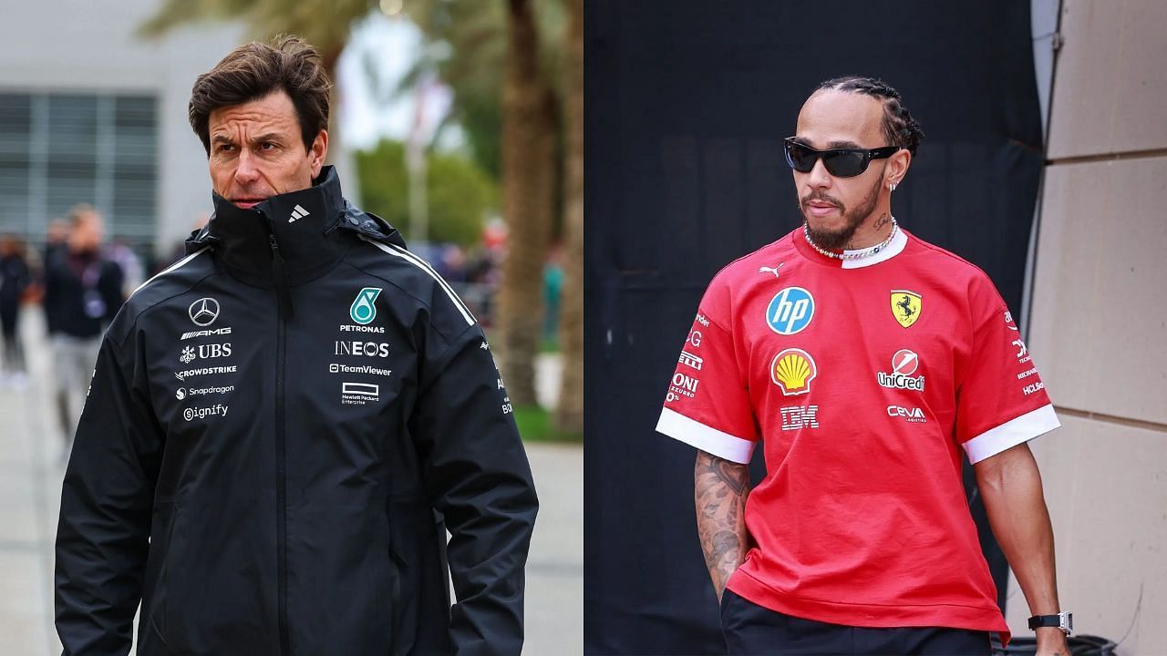 Toto Wolff [L] Lewis Hamilton [R] [Image Source: Getty]