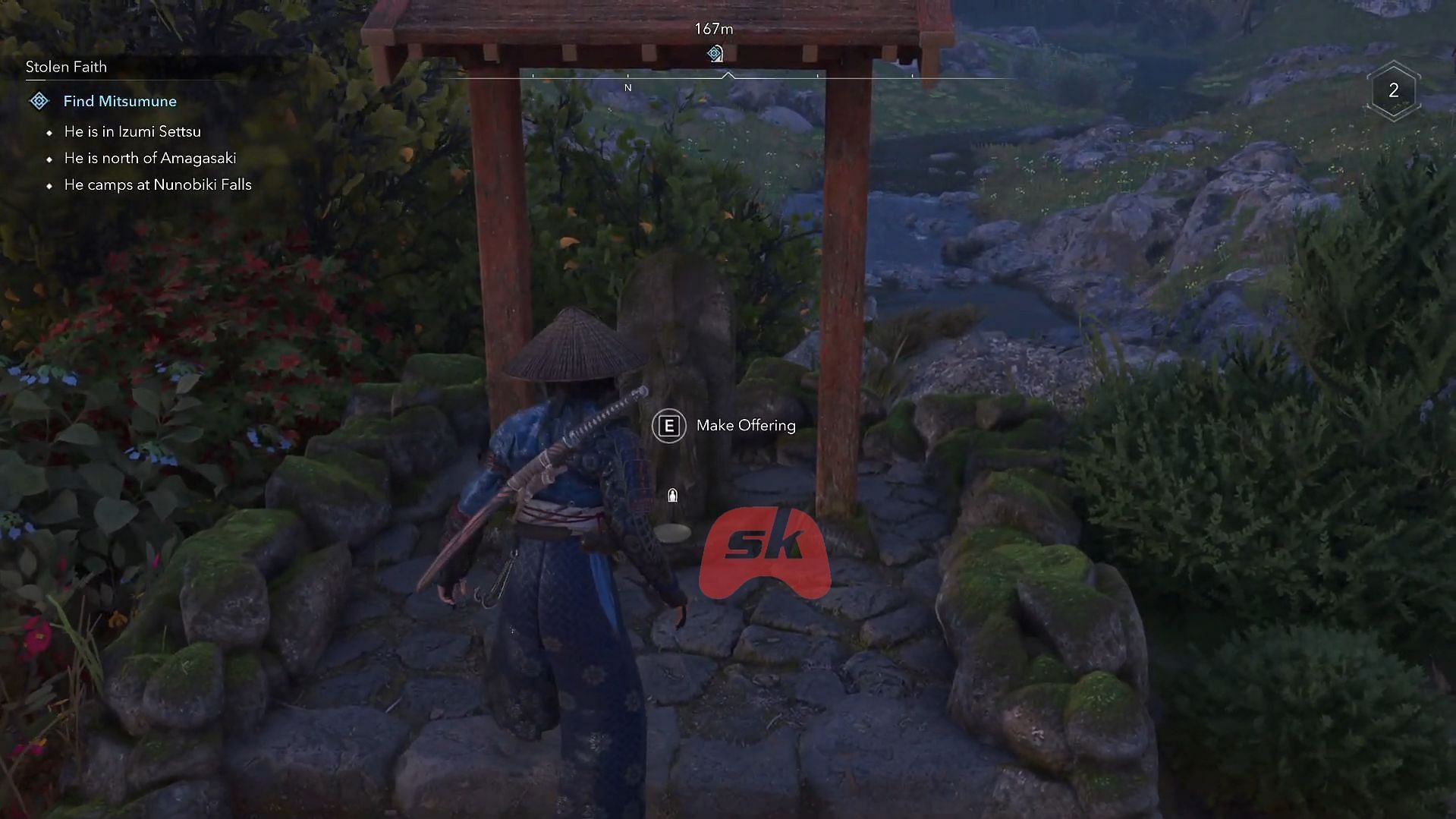 Use shrines to get skill points (Image via Sportskeeda Gaming || Ubisoft)