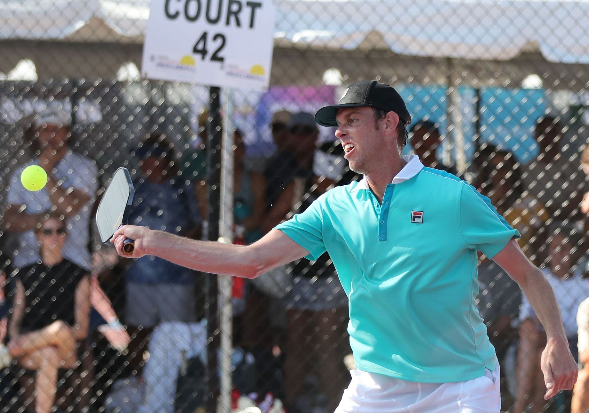 Sam Querrey plays pickleball at US Open 2023 | Image Source: Getty