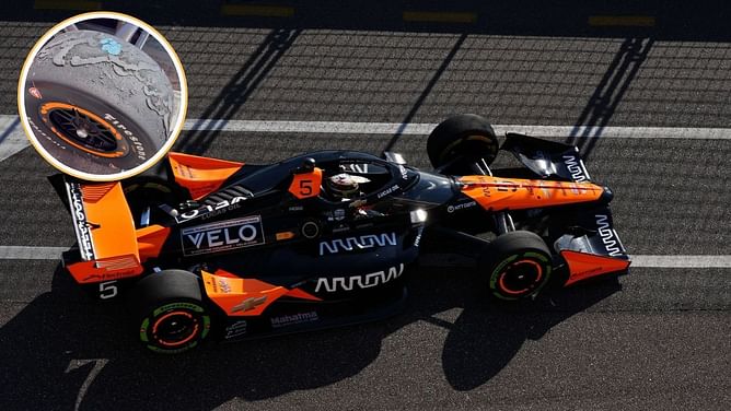 Watch: McLaren shows the horrible state of its tires after Thermal Club IndyCar GP