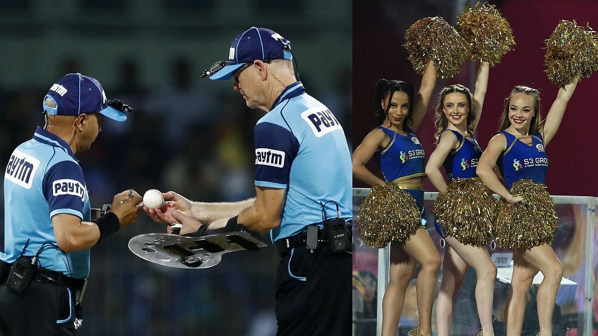 आईपीएल में अंपायर्स और चीयरलीडर्स (Photo Credit_Getty)