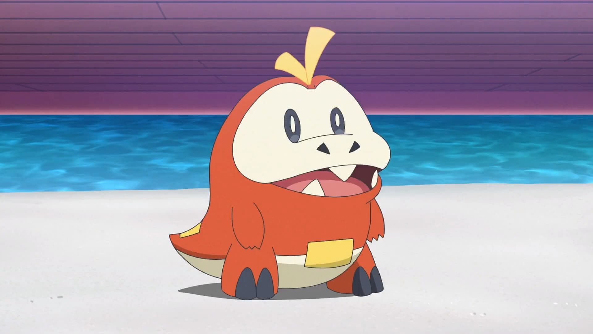 Fuecoco as seen in the anime (Image via The Pokemon Company)