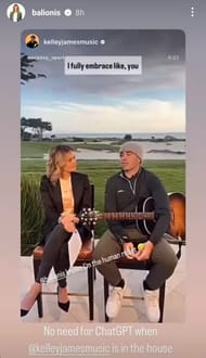 Still from Amanda Balionis' Instagram story/@balionis