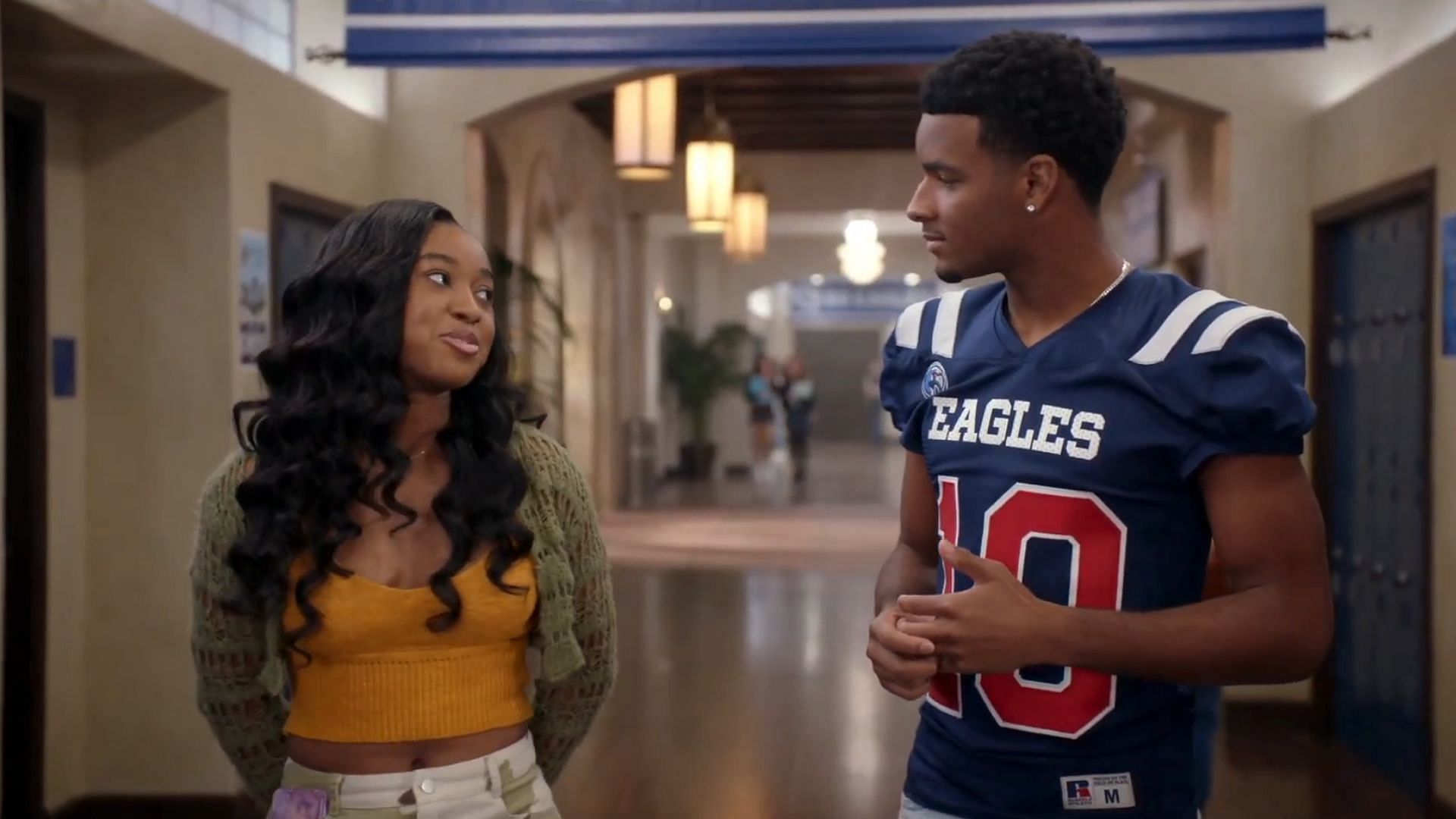 Amina asks KJ to be her fake boyfriend in All American season 7 episode 5 (Image via The CW)