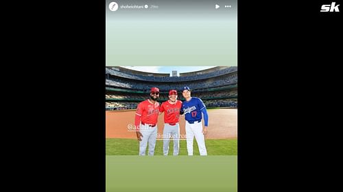 Screenshot from the story on Instagram