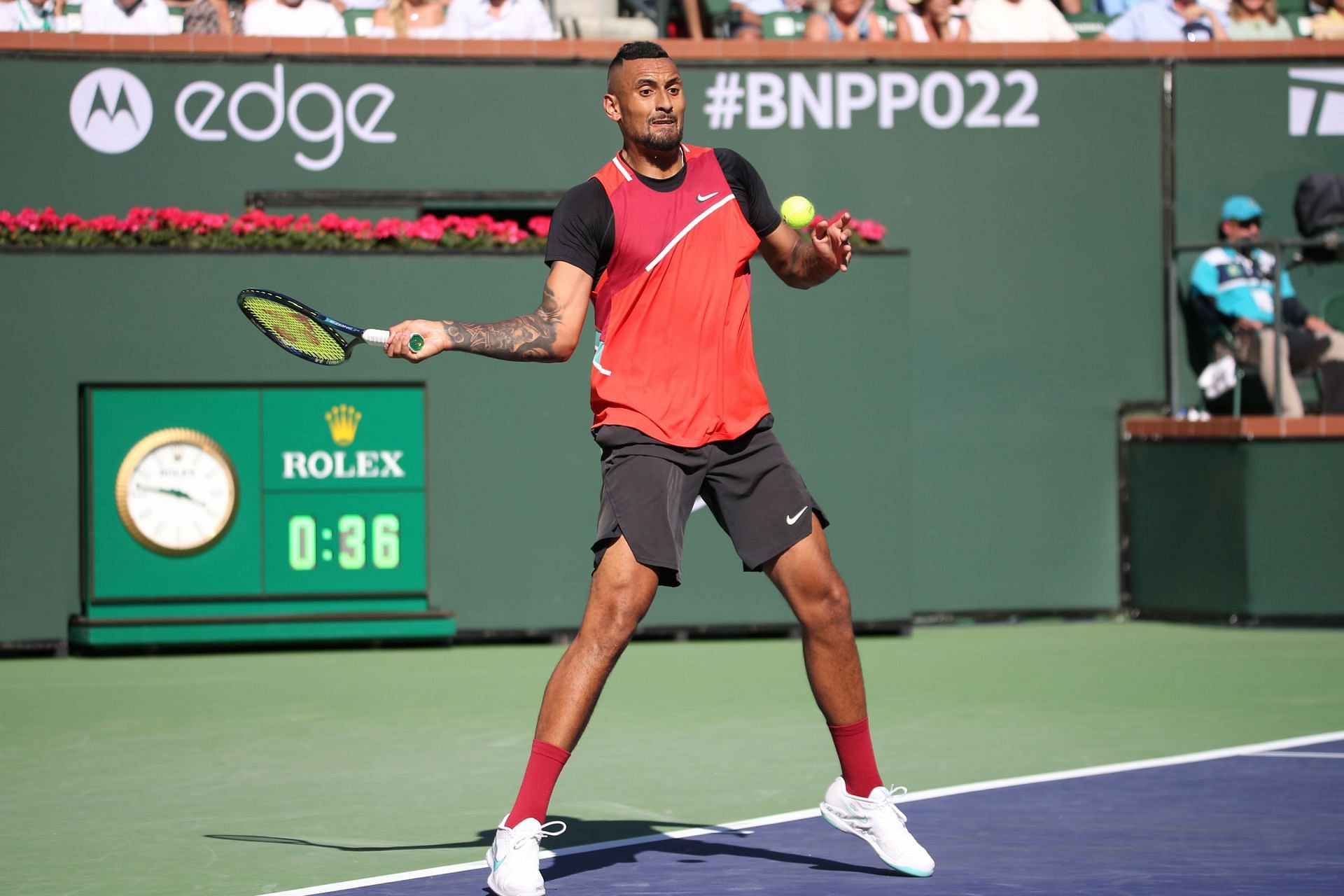 Nick Kyrgios made the quarters at Indian Wells in his 2022 appearance | Image Source: Getty