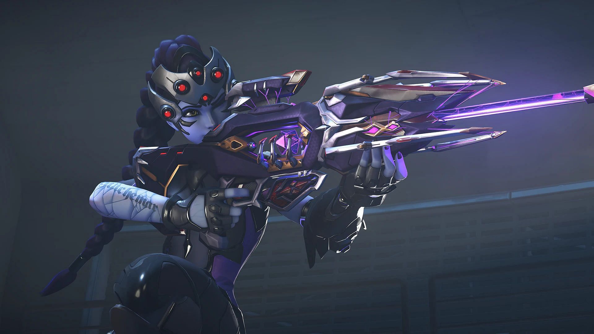 Details about the new Widowmaker Mythic weapon skin in Overwatch 2 (Image via Blizzard Entertainment)