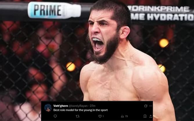 "Anything but fighting Ilia" - Fans praise Islam Makhachev’s generosity as he hands out food and water during Ramadan in Makhachkala