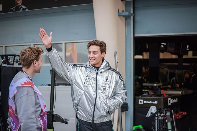 George Russell drops 4-word reaction as he ends F1 Pre-season test on top of the standings