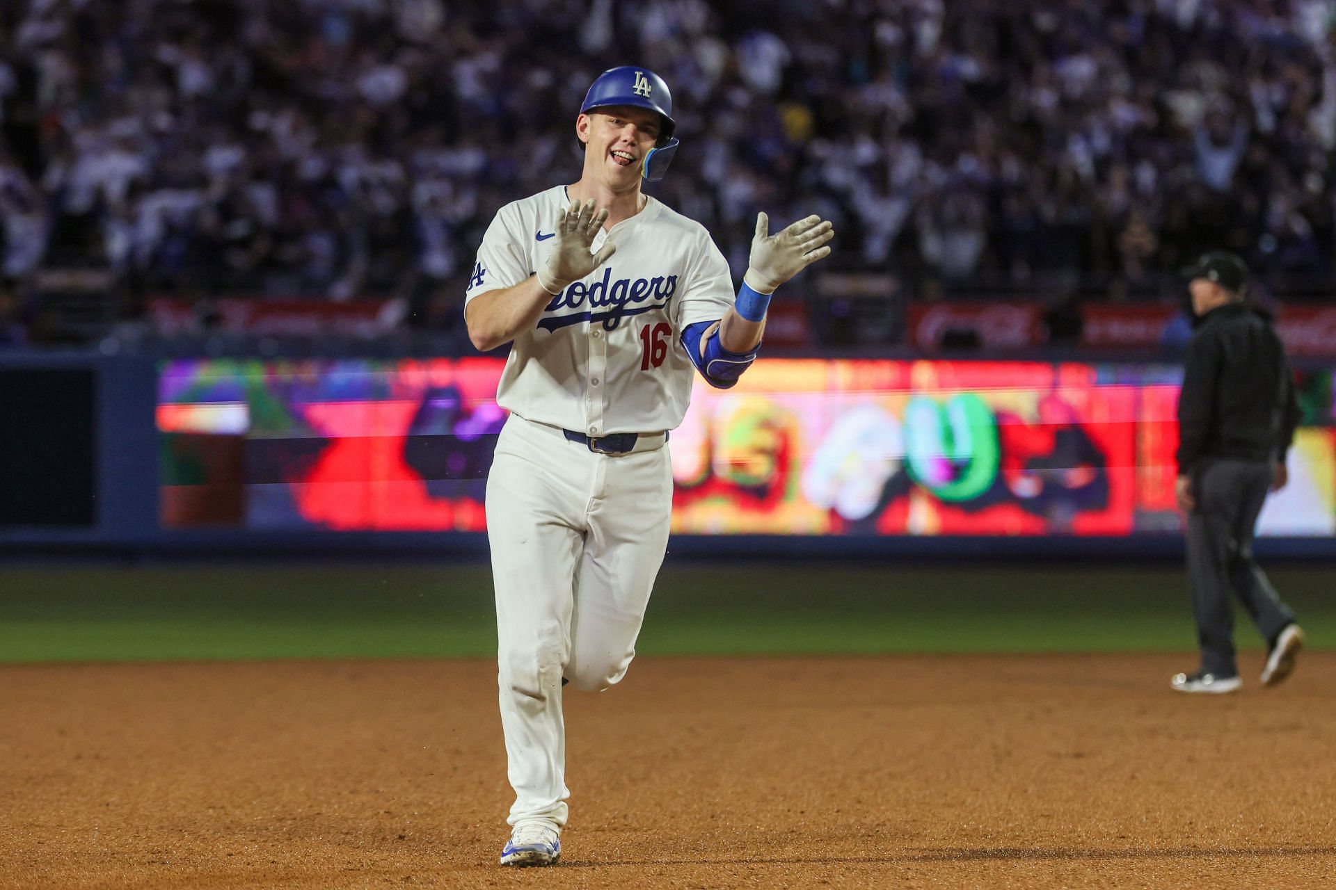 Dodgers Padres at Dodger Stadium. - Source: Getty