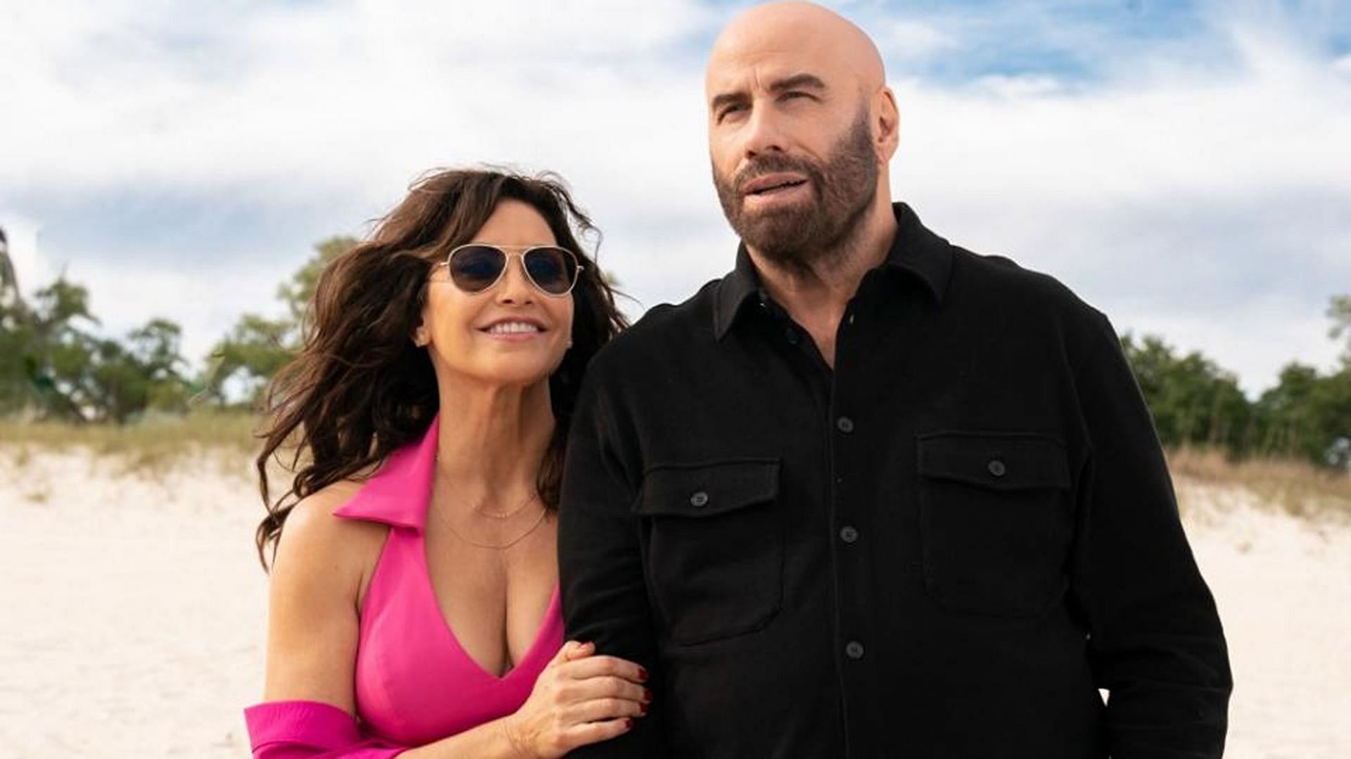 John Travolta and Gina Gershon in High Rollers  (Image via Youtube/Rotten Tomatoes Indie)