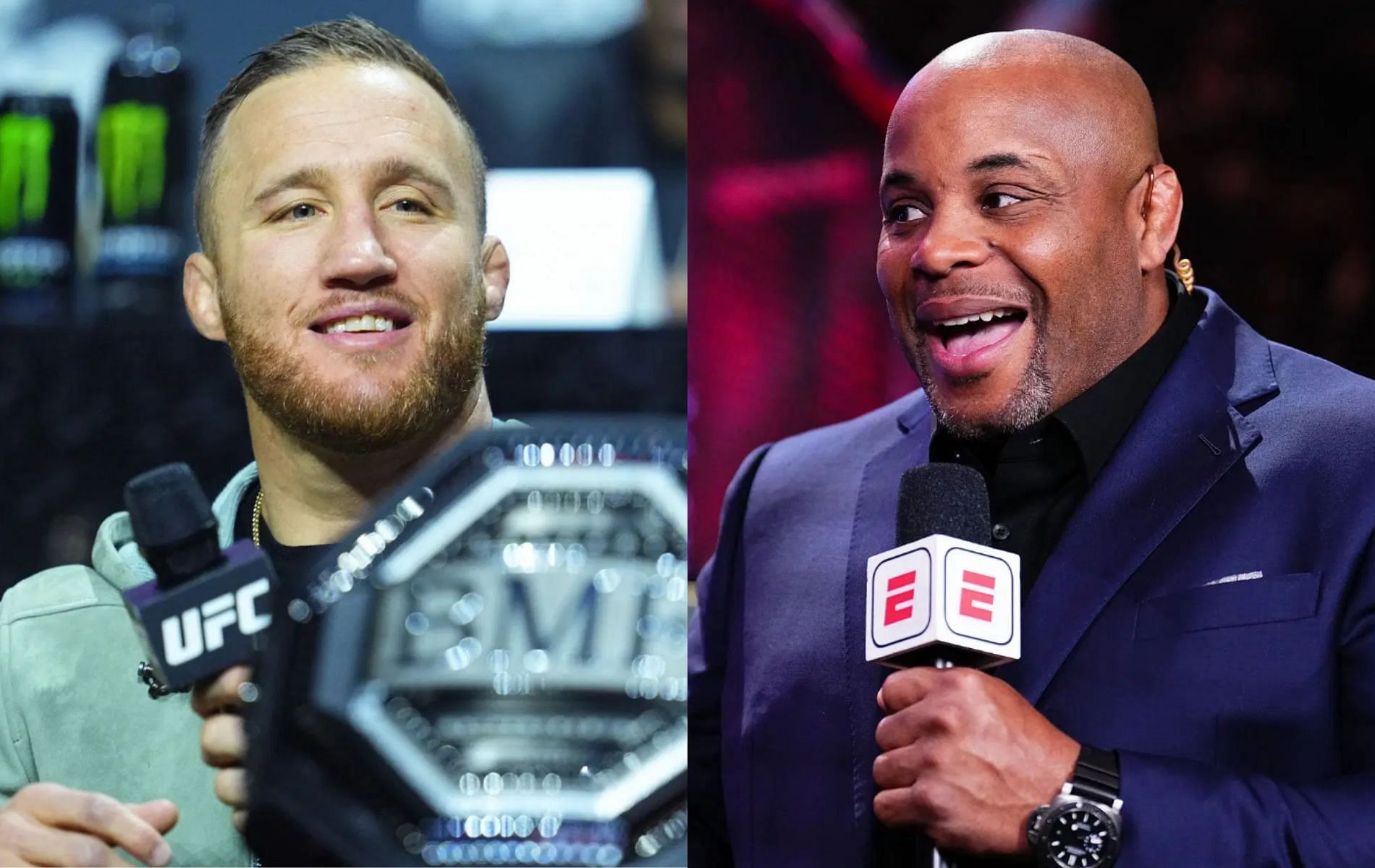 Justin Gaethje settles his feud with Daniel Cormier ahead of his UFC 313 fight against Rafael Fiziev. [Image Courtesy: Getty Images]   