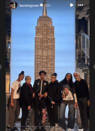 Laura Govan with family at the Empire State Building (Source: Instagram/lauramgovan)