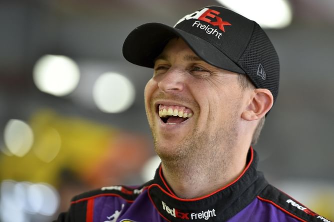 Denny Hamlin drops sarcastic suggestion for NASCAR amid caution filled Martinsville race