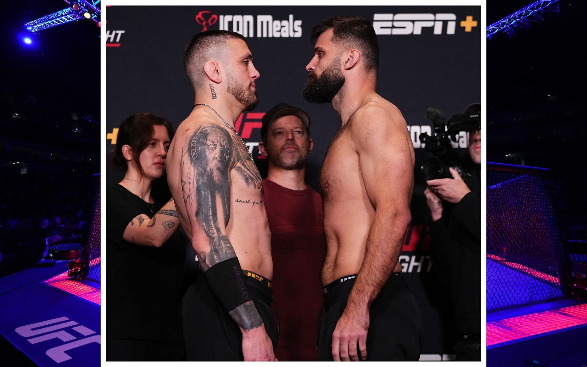 Cody Brundage (left) will take on Julian Marquez (right) in the co-main event of UFC Vegas 103. [Images courtesy Getty Images]