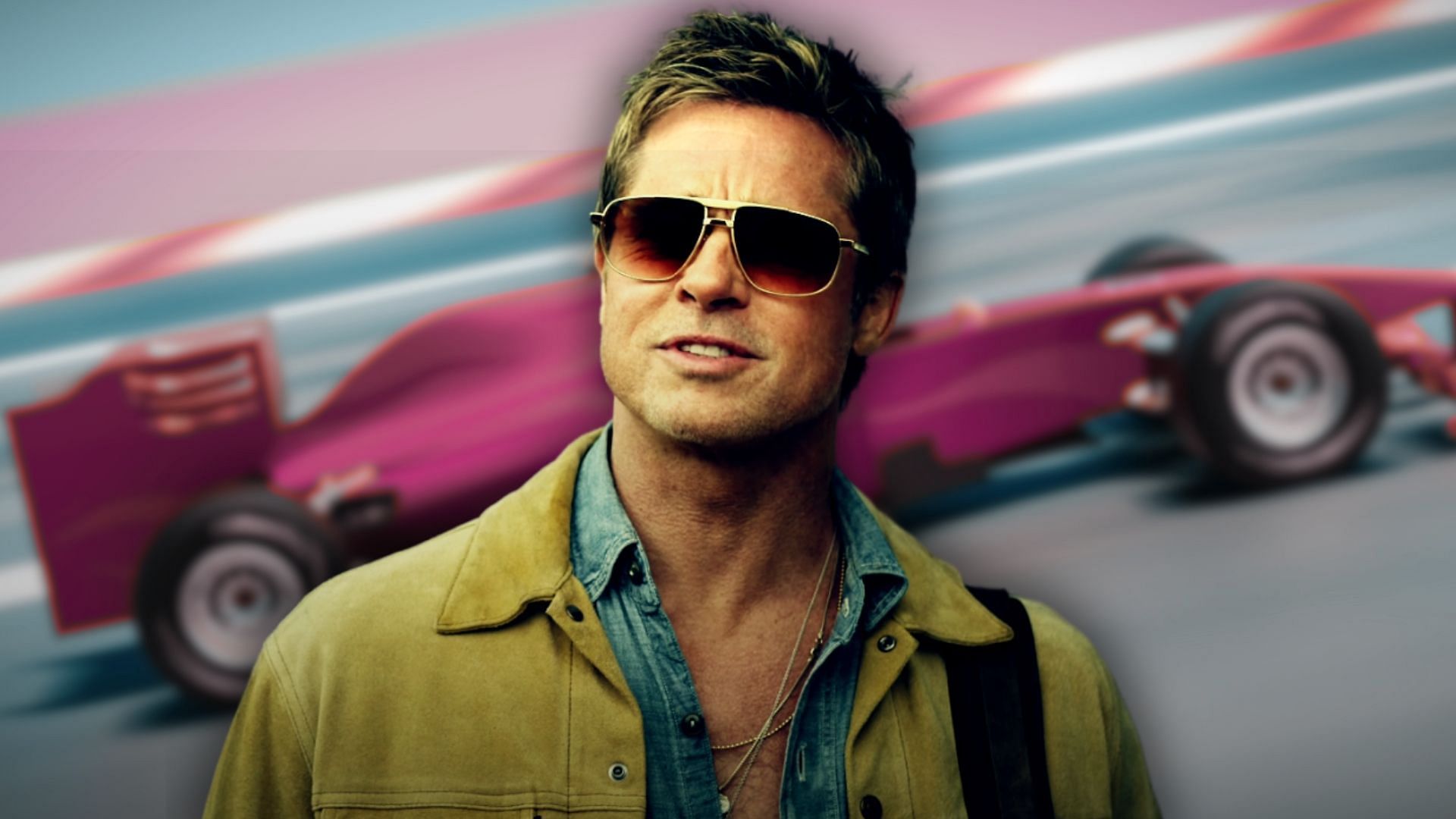 Brad Pitt&rsquo;s F1 movie in theaters in June 2025 (Custom cover edited by Sportskeeda, Original Image [Warner Bros.])