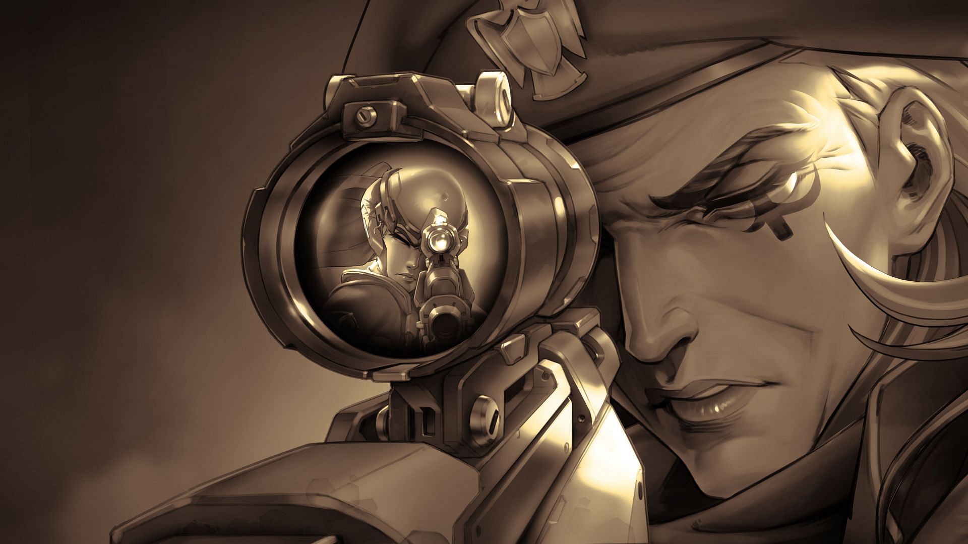 Ana can provide heals and inflict anti-heal on enemies (Image via Blizzard Entertainment)