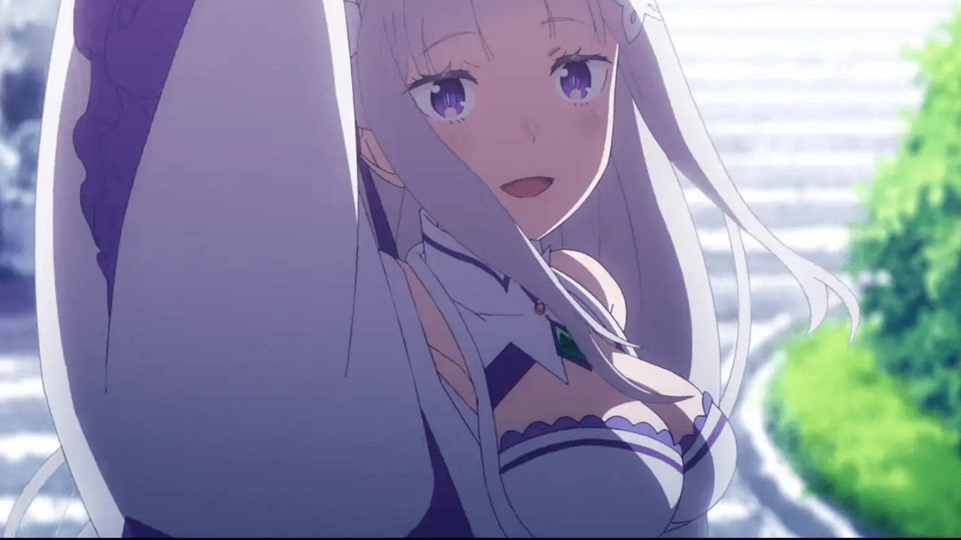 Emilia as seen in the anime (Image via White Fox)