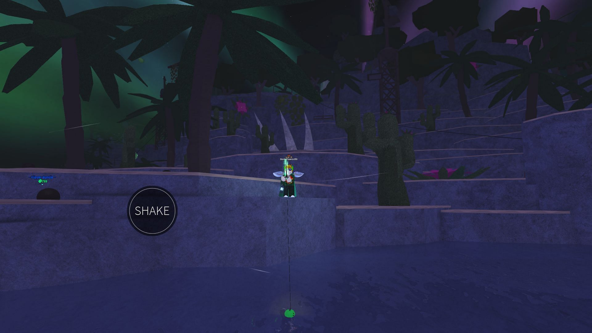 You can find this creature in the water near Ancient Isle (Image via Roblox)