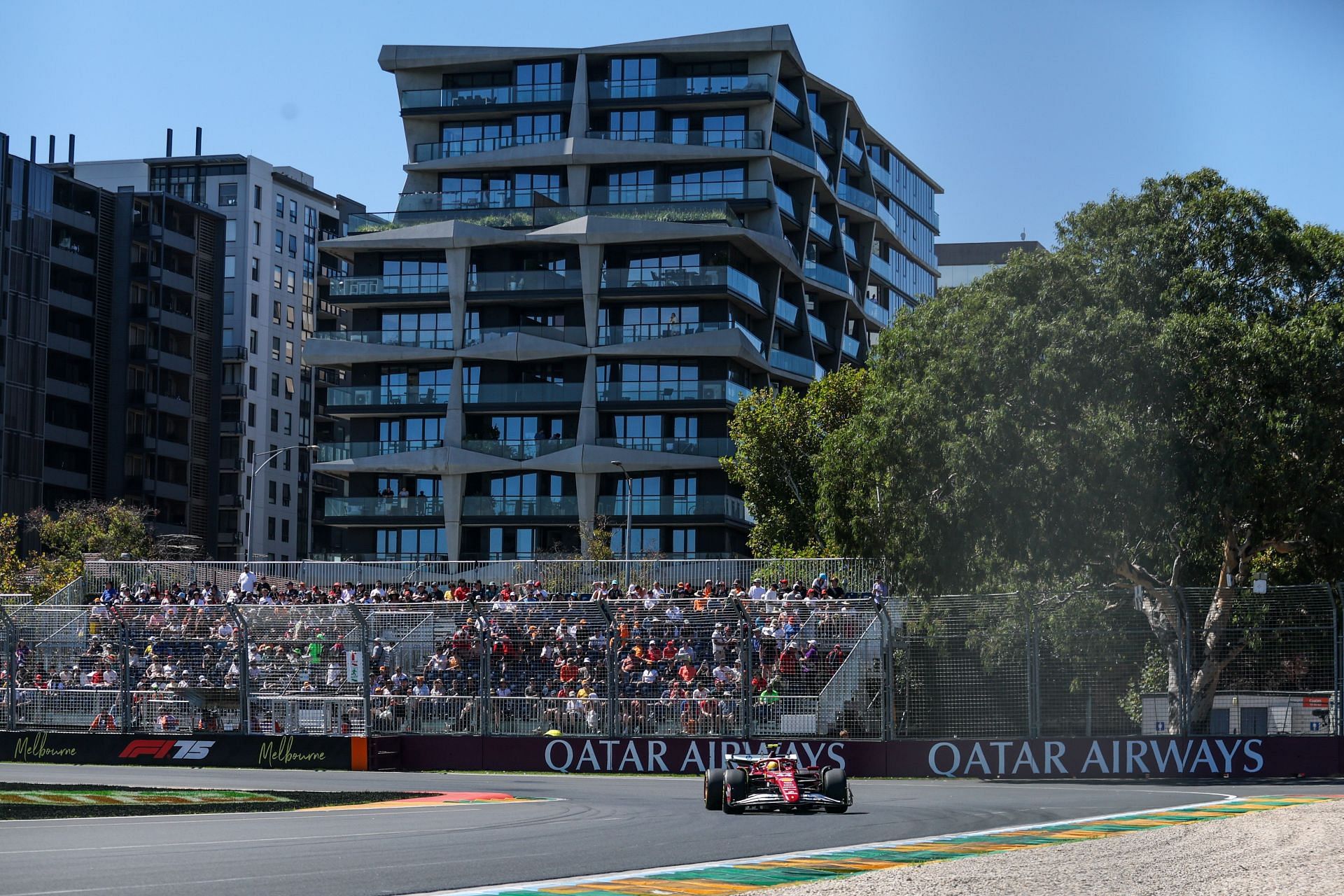 Lewis Hamilton of the UK drives the (44) Scuderia Ferrari HP SF-25 Ferrari during the Formula 1 Louis Vuitton Australian Grand Prix 2025 - Source: Getty