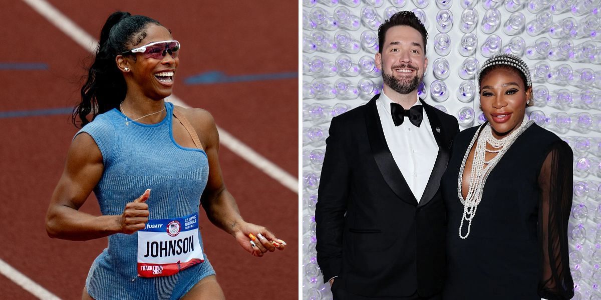 Serena Williams, Alexis Ohanian, Alaysha Johnson (Source: Getty)