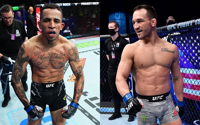 Carlos Prates urges Michael Chandler to "do some submission" and let him win bonus at UFC 314, 'Iron' reacts to footage: "I come to steal the show"