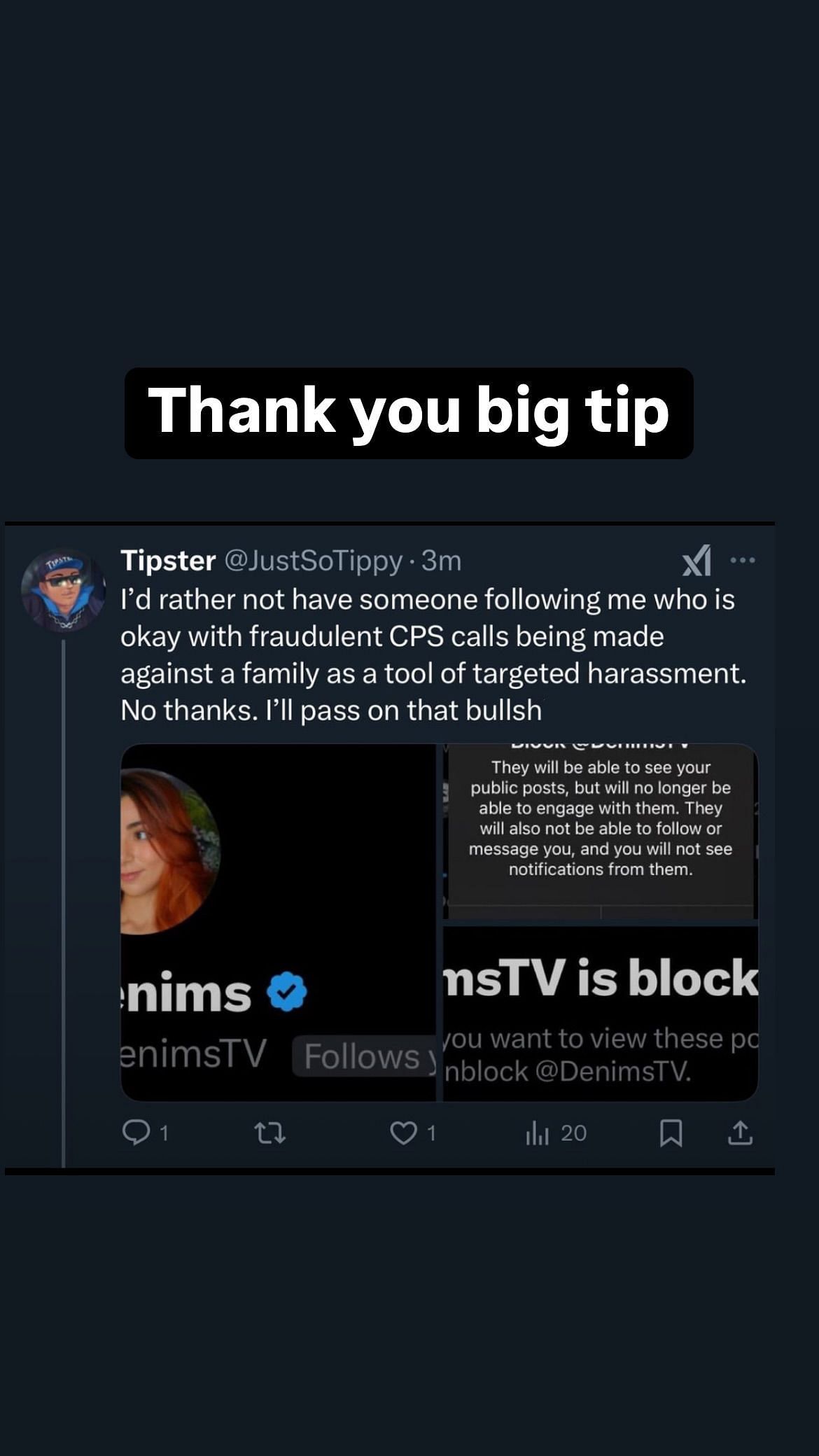 Ethan Klein thanking Tipster (image via h3h3productions/instagram)