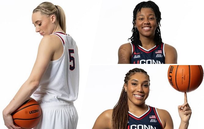 “KK and Ice looking fire as always”: College hoops fans hyped as Paige Bueckers and UConn teammates model in new jerseys for March Madness