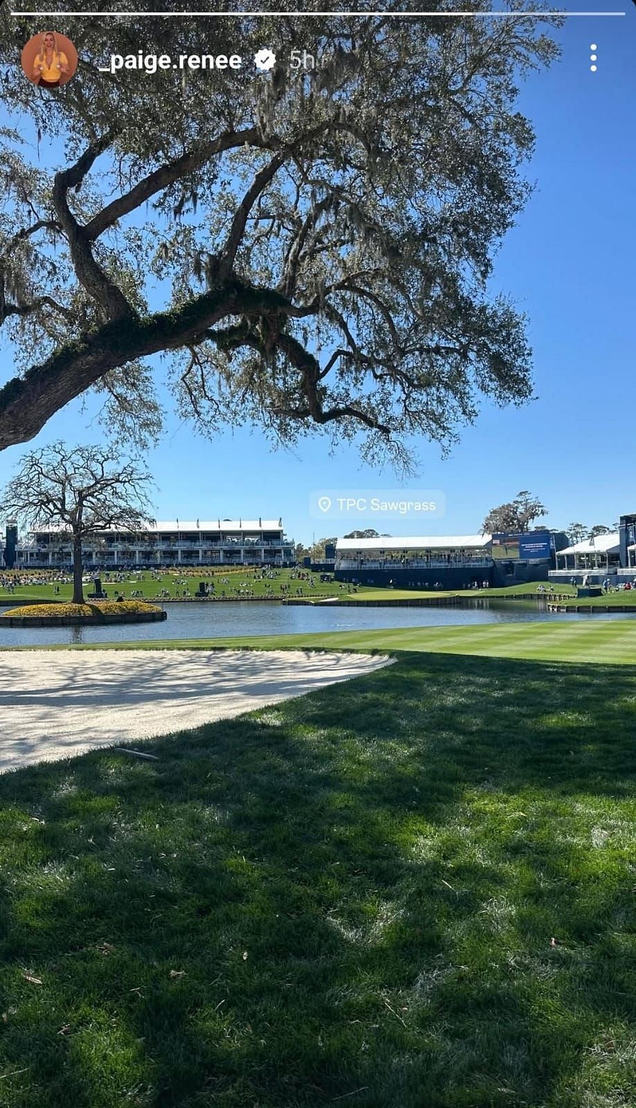 TPC Sawgrass ( via Paige Spiranac&#039;s Instagram story)