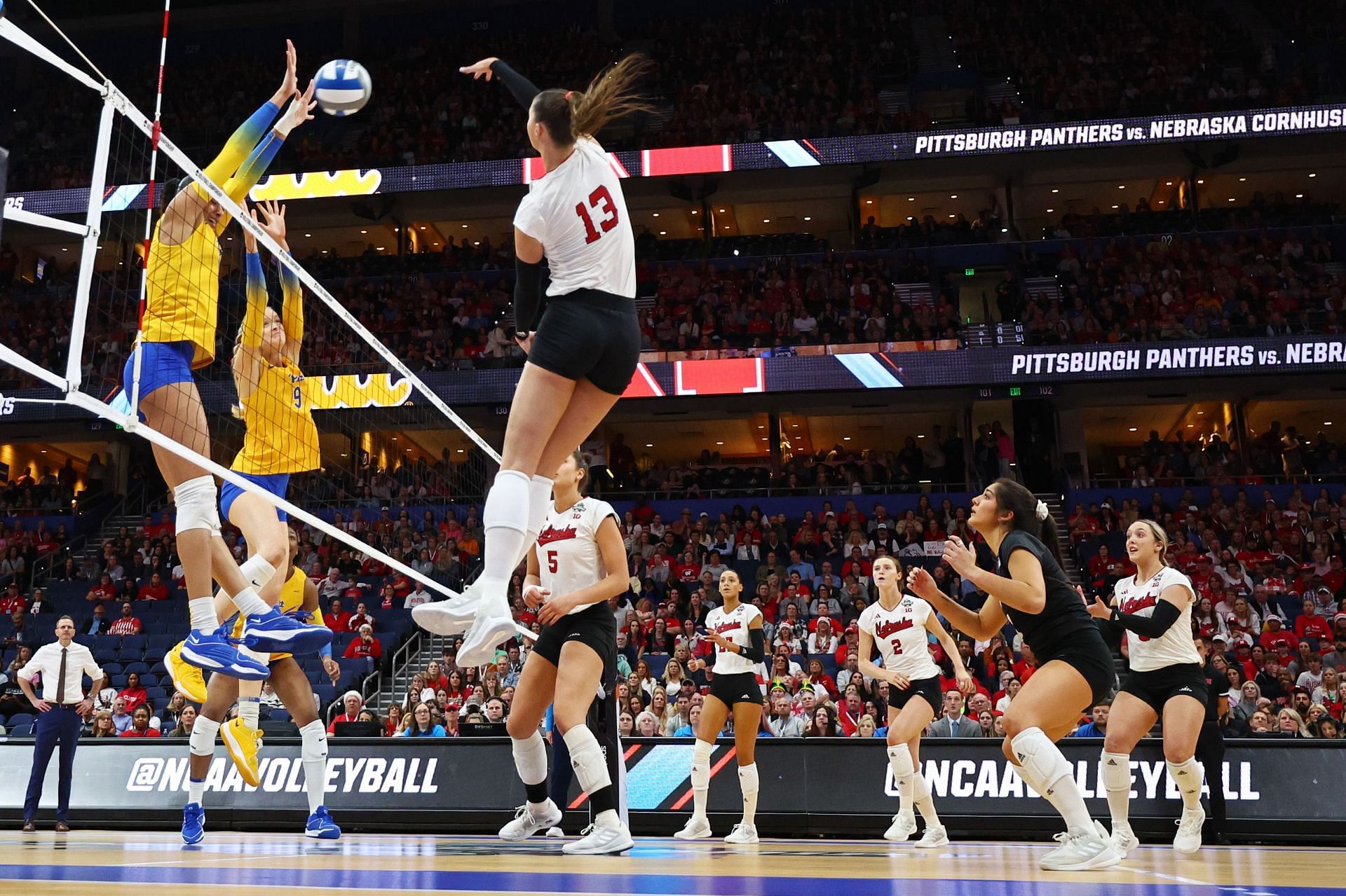 Merritt Beason during the 2023 Division I Women&#039;s Volleyball Championship - Source: Getty