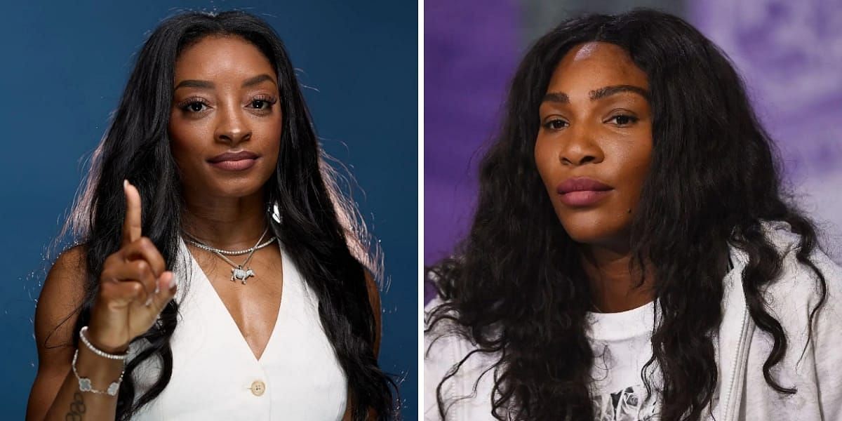 Simone Biles (L) &amp; Serena Williams (R) (Source - GETTY)