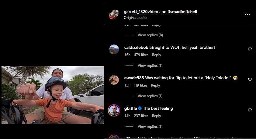 Screenshot of Cleetus McFarland&rsquo;s post. Source: @garrett_1320video on Instagram