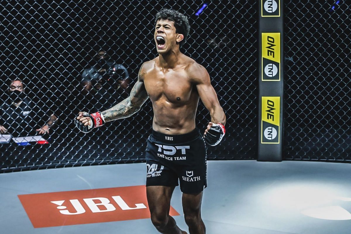 Adriano Moraes (pictured) runs it back with Yuya Wakamatsu at ONE 172.