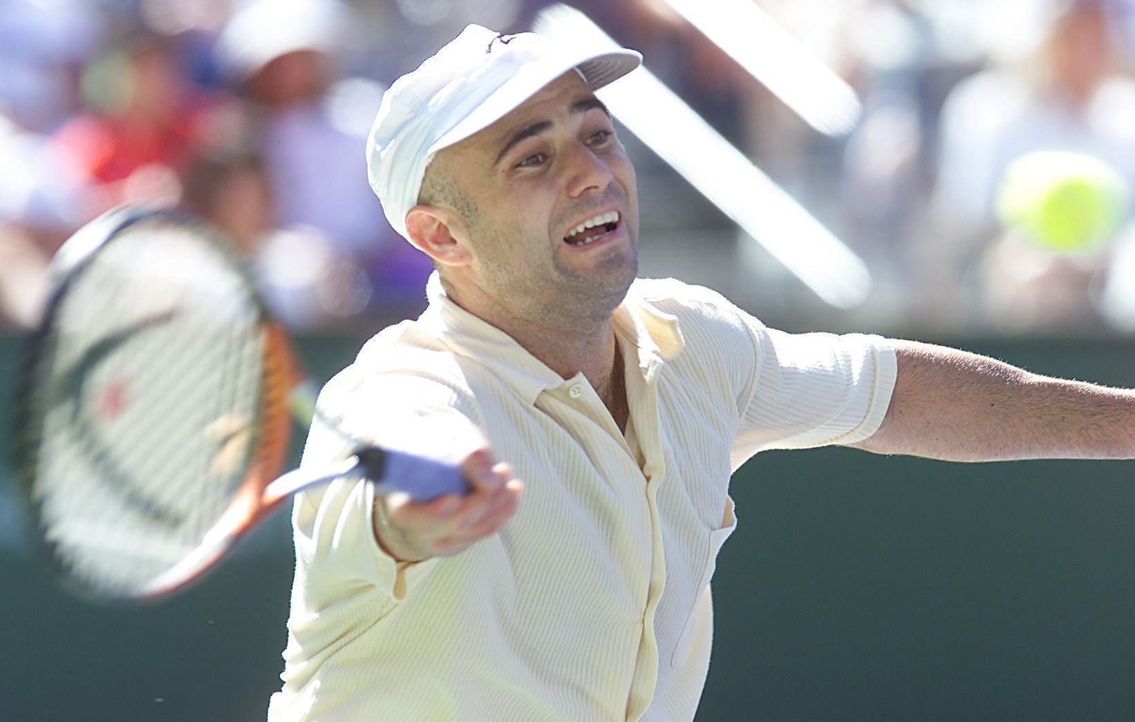 Andre Agassi pictured at the 2001 Indian Wells Masters | Image Source: Getty