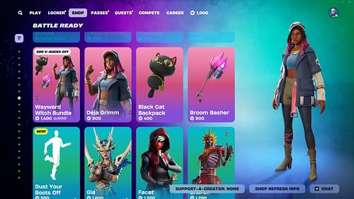 You can now purchase the Deja Grimm skin in Fortnite (Image via Epic Games)