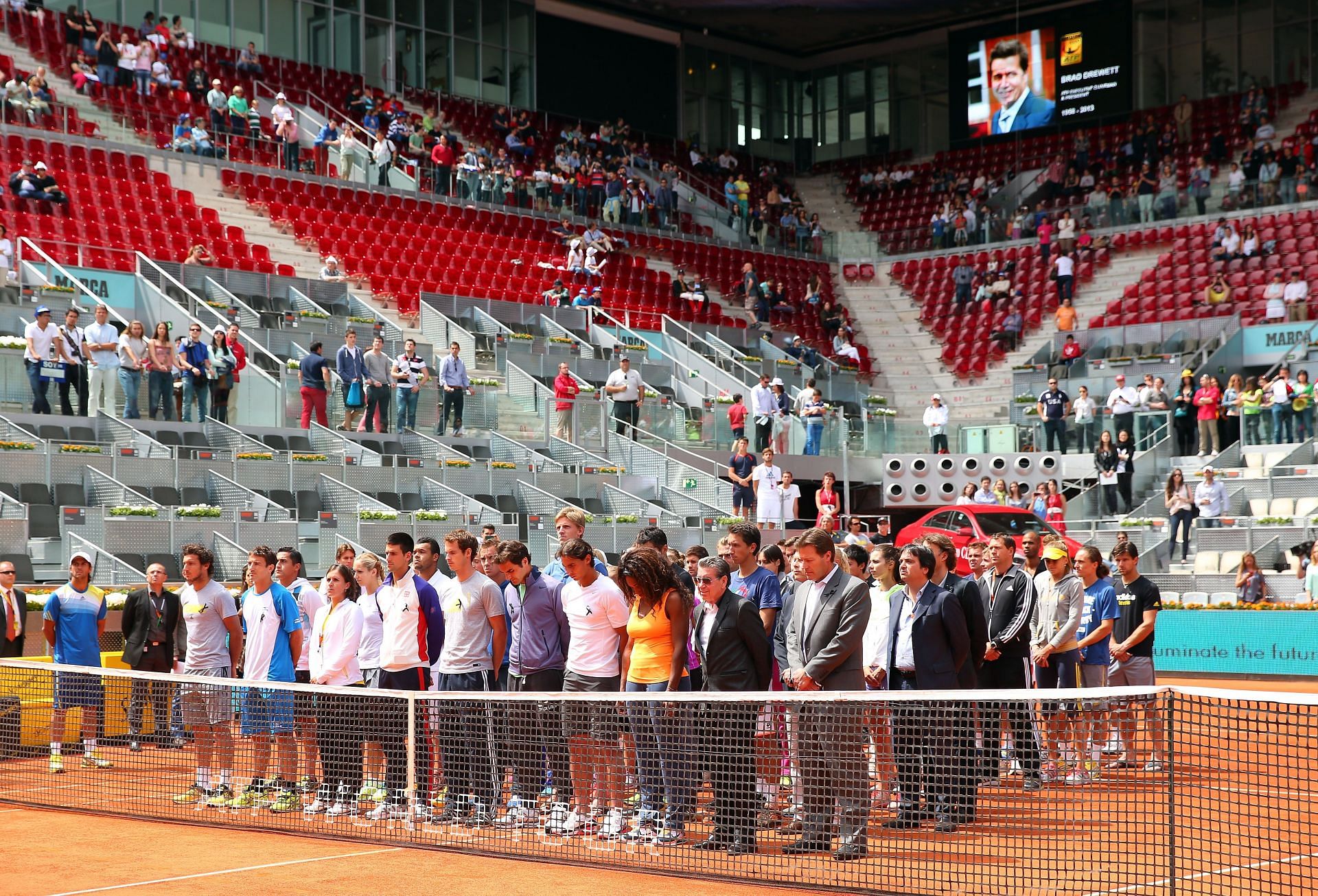 Novak Djokovic, Rafael Nadal, Roger Federer, Serena Williams and Andy Murray at Mutua Madrid Open - Image Source: Getty