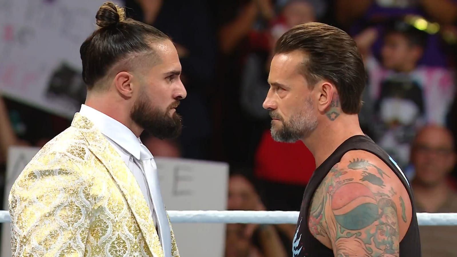 CM Punk and Seth Rollins collided on RAW tonight [Image Credit: WWE