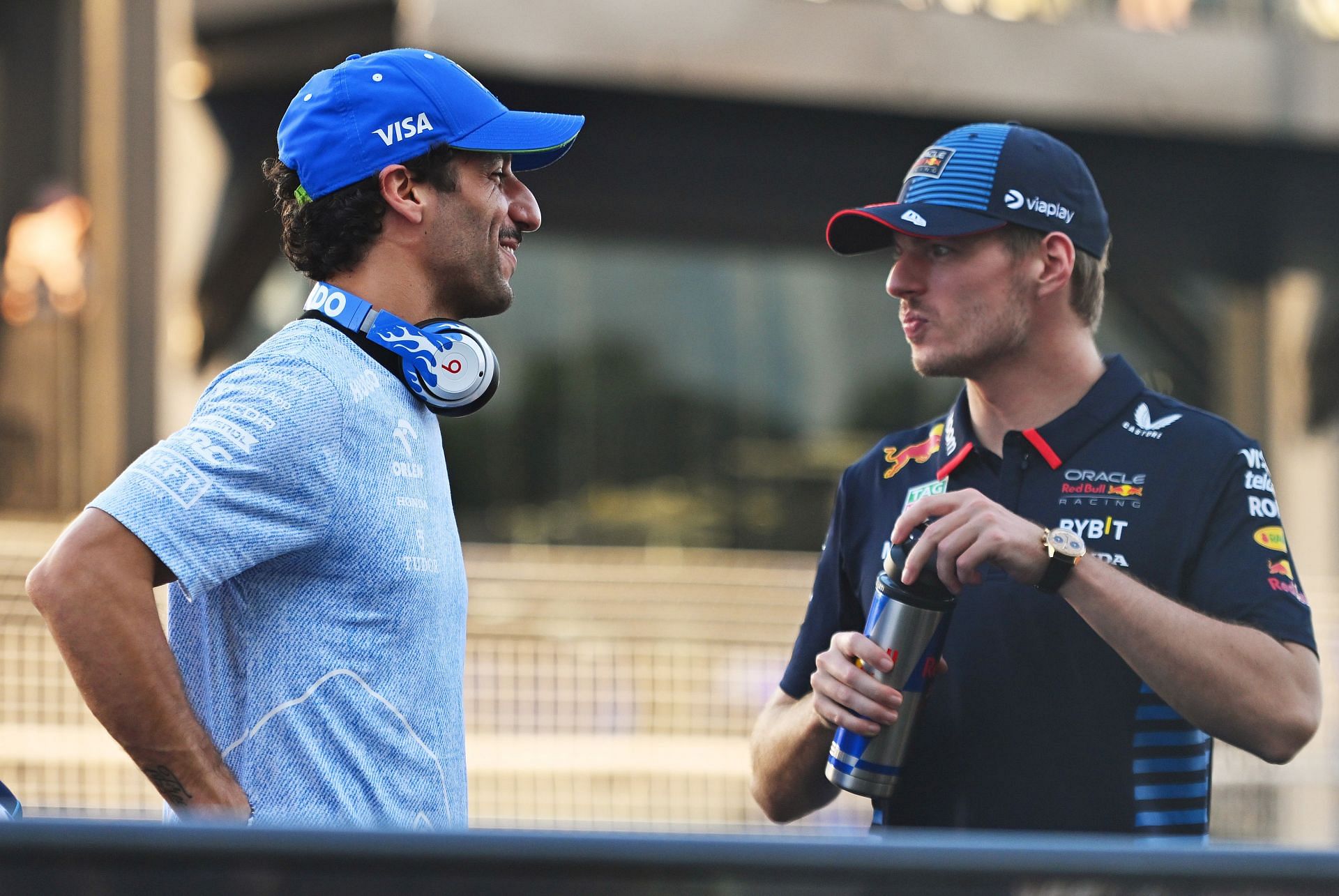 Daniel Ricciardo [L] with Max Verstappen [R] (Image Source: Getty)