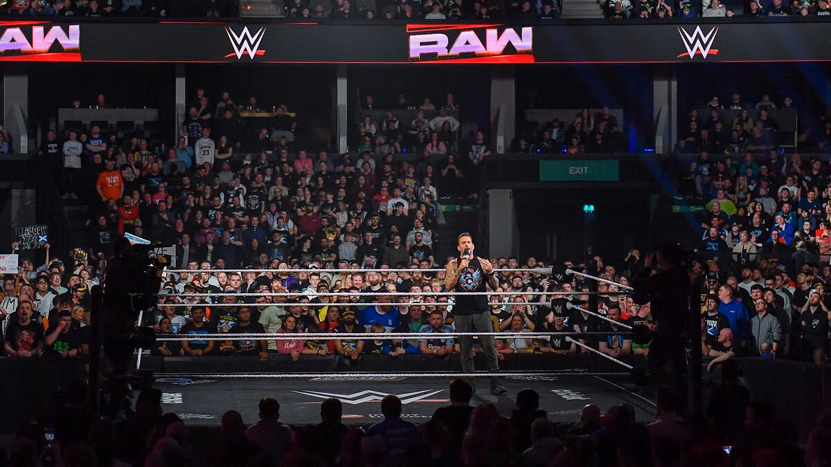 CM Punk on Monday Night RAW (Photo credit: WWE.com)