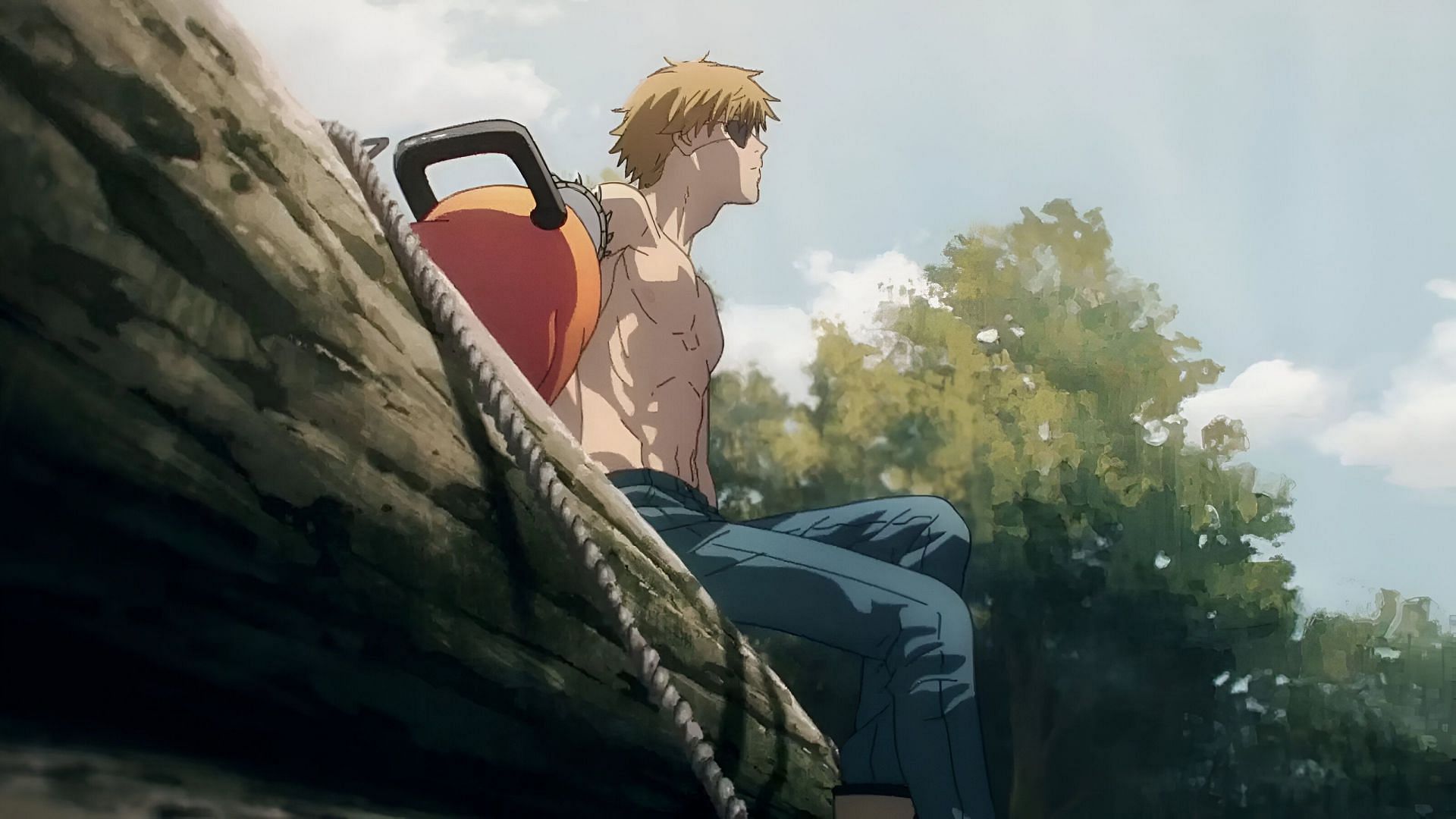 Denji and Pochita as seen in the anime (Image via MAPPA)