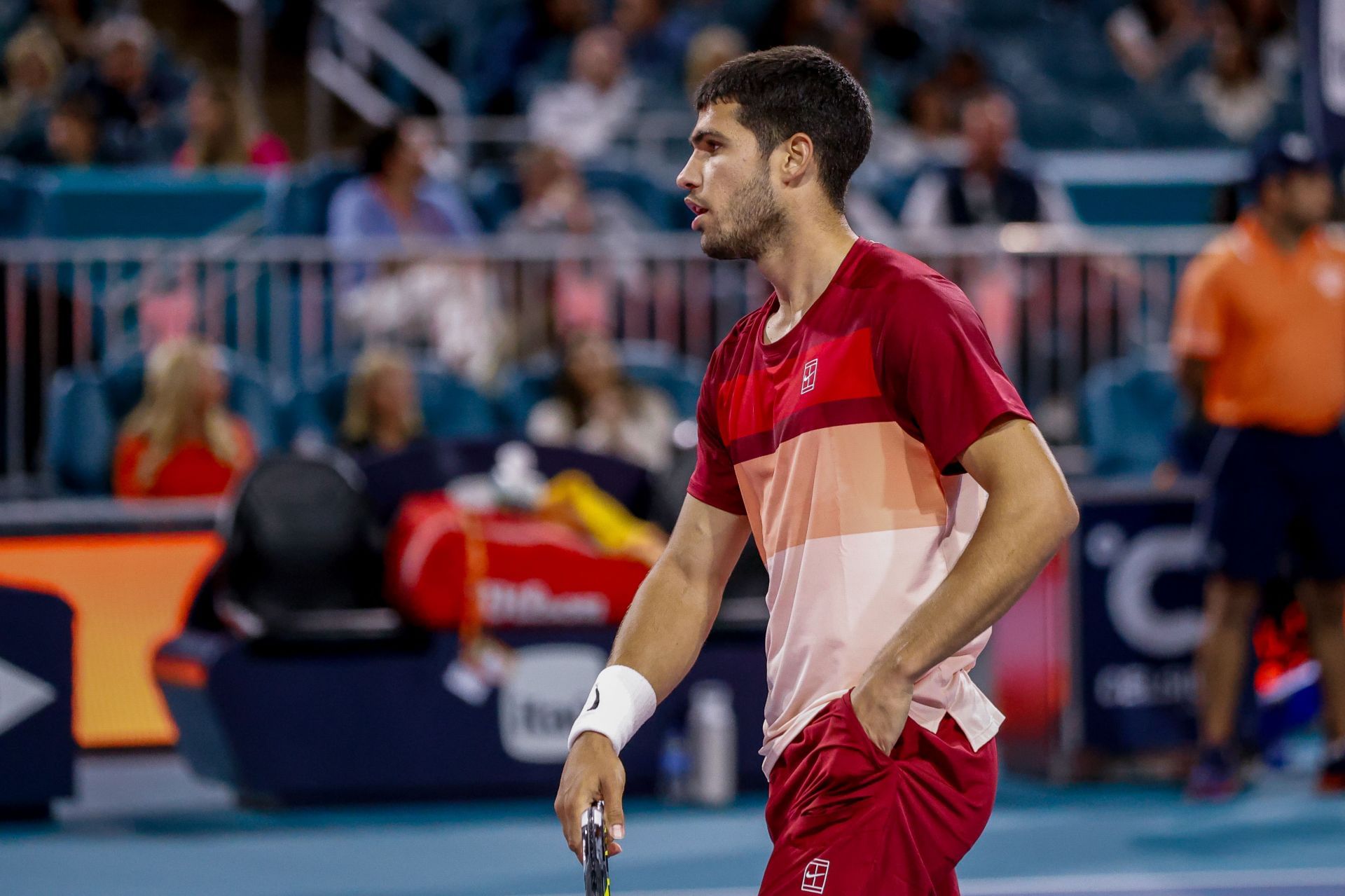 Carlos Alcaraz at the Miami Open 2025. (Photo: Getty)