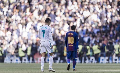 Ronaldo and Messi (L to R) - Source: Getty